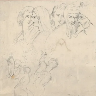 A Group Of Five Heads And Further Studies