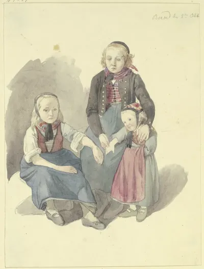 A Group Of Peasant Girls