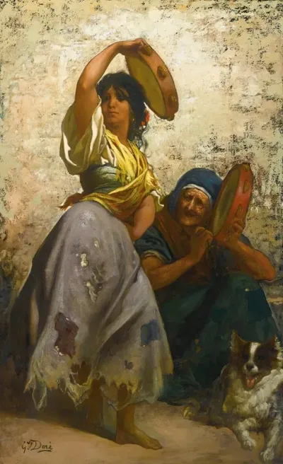 A Gypsy Dancing The Zorongo