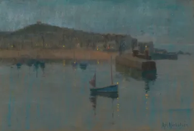 A Harbour View At Dusk