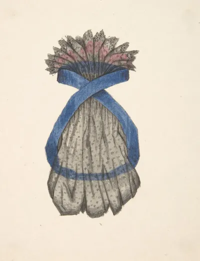 A Hat On A Stand Viewed From The Back