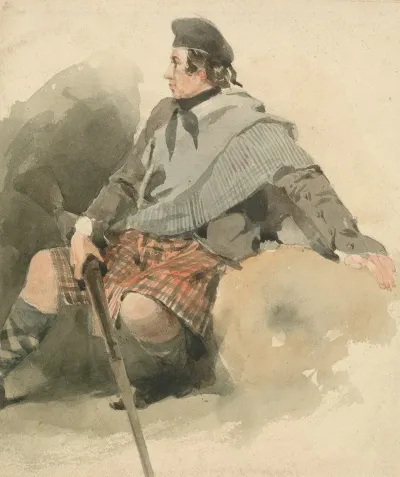 A Highlander Seated