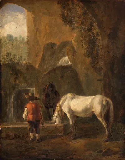 A Horse Drinking