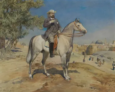 A Horseman By A Jerusalem Gate 2