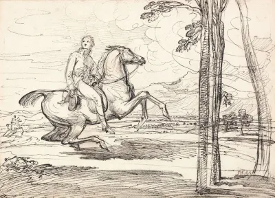 A Horseman In A Landscape