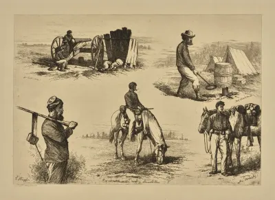 A Hot Day Beef Steak Rare A Straggler A Quiet Nibble On The Cavalry Skirmish A Cavalry Orderly Waiting Orders