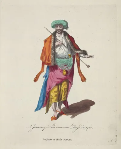 A Janisary In His Common Dress In 1700 Janissaire En Habit Ordinaire