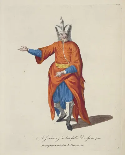 A Janissary In His Full Dress In 1700 Janissaire Enhabit De Ceremonie