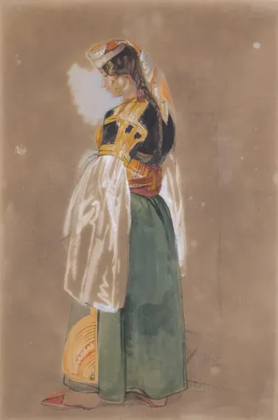 A Jewish Woman Of Gibraltar Or Tangier