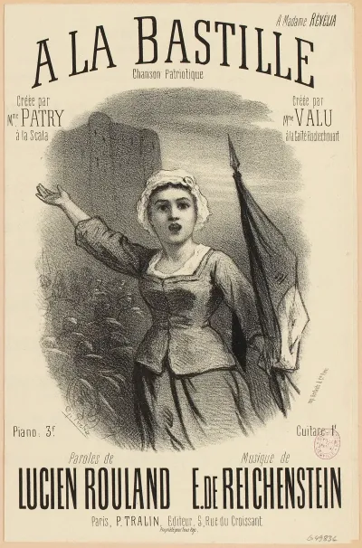 A La Bastille Paroles De Lucien Rouland Musique De E De Reichenstein