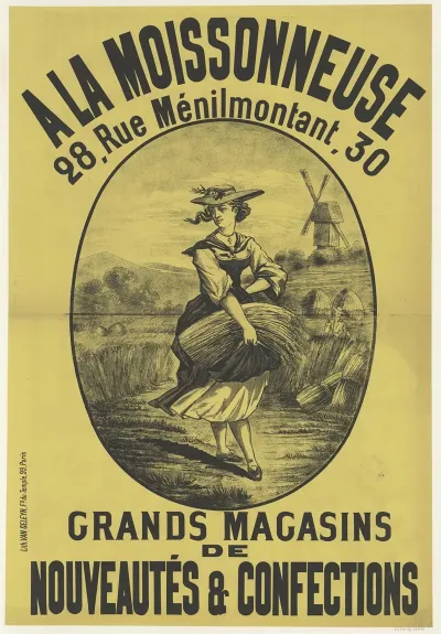 A La Moissonneuse 28 Rue Menilmontant 30 Grands Magasins De Nouveautes Confections