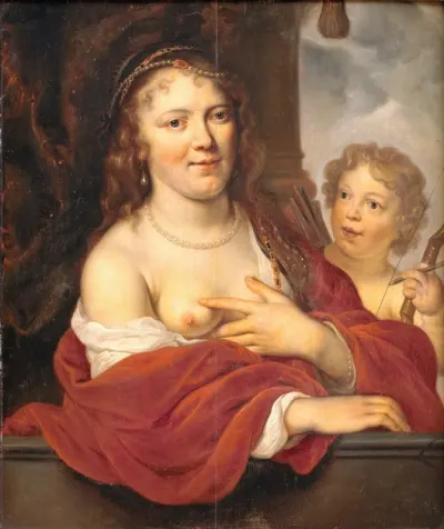 A Lady And Her Child As Venus And Cupid