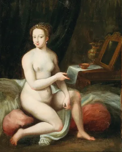 A Lady At Her Toilet