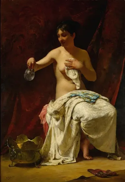 A Lady At Her Toilette