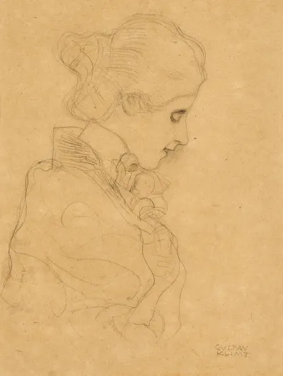 A Lady In Profile To The Right