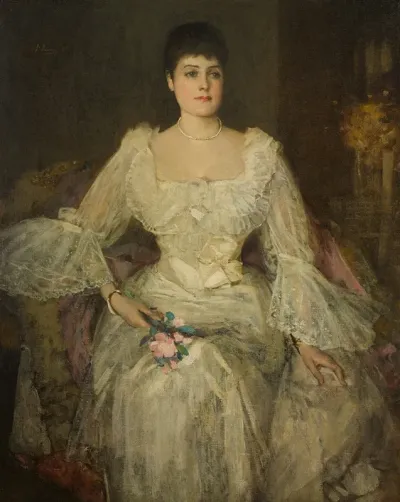 A Lady In White A Portrait Of Lady Lyle