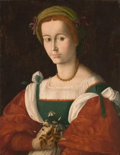 A Lady With A Nosegay