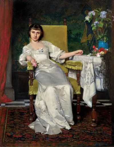 A Lady With Rose
