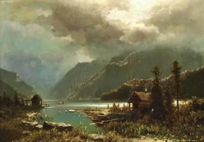 A Lake In A Moonlit Night