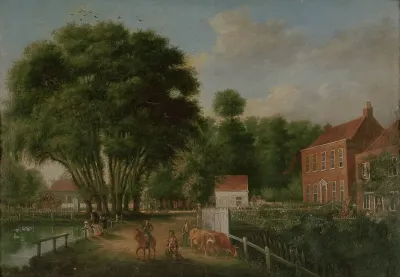 A Landscape And Figures