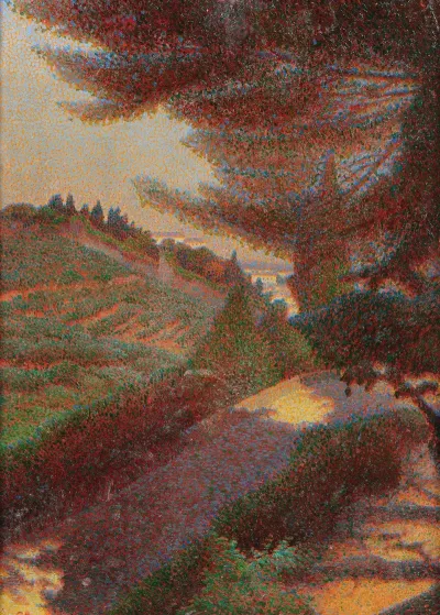A Landscape At Dusk