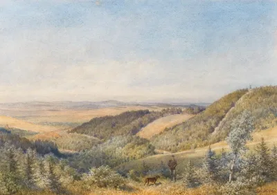 A Landscape Near Sebetov Castle