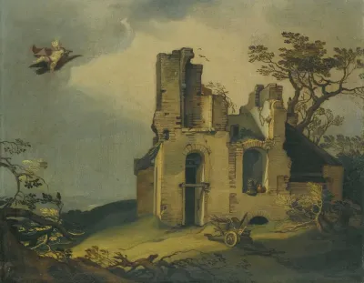 A Landscape With Ruins With The Rape Of Ganymede