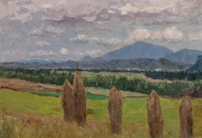 A Landscape With Sheaves Of Corn
