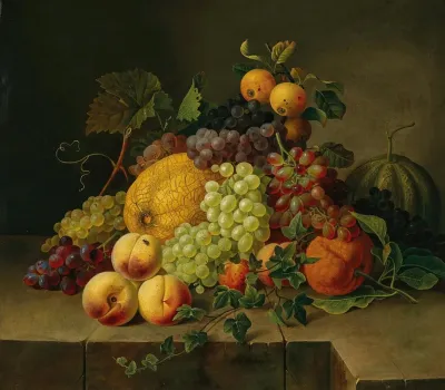 A Large Decorative Fruit Still Life