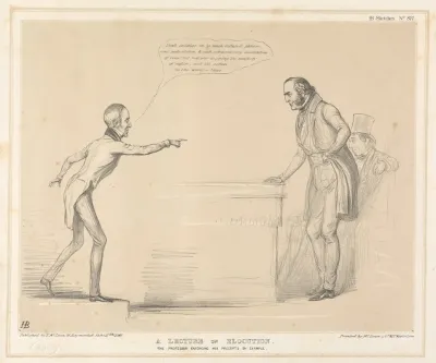 A Lecture On Elocution The Professor Enforcing His Precepts By Example