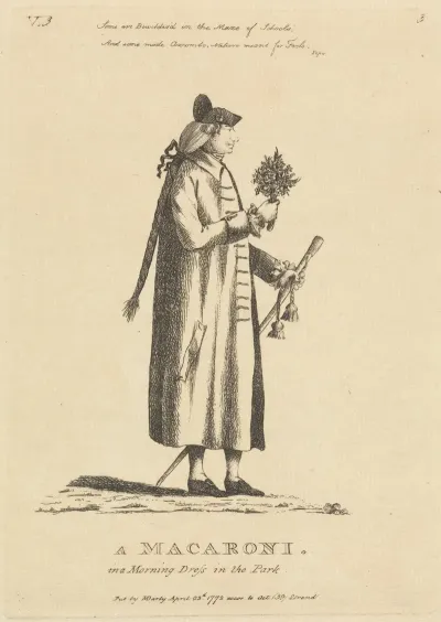 A Macaroni In Morning Dress