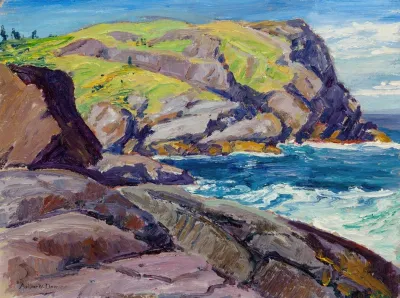 A Maine Headland Rocky Coast