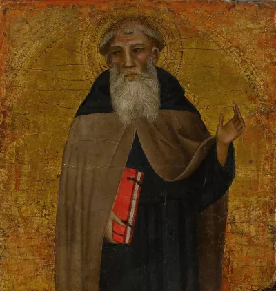 A Male Saint Possibly Saint Anthony Abbot