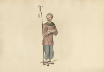 A Malefactor Chained To An Iron Bar