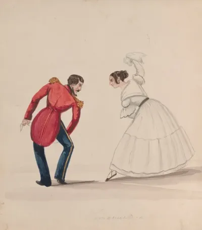 A Man And Woman Dancing The Zamacueca 2