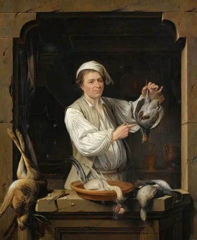 A Man At A Window Selling Game