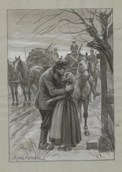 A Man Bids Farewell To A Small Elderly Woman