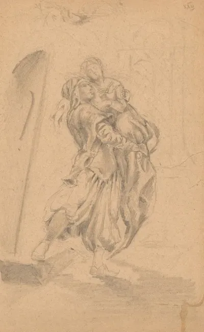 A Man Carrying A Woman On His Hands