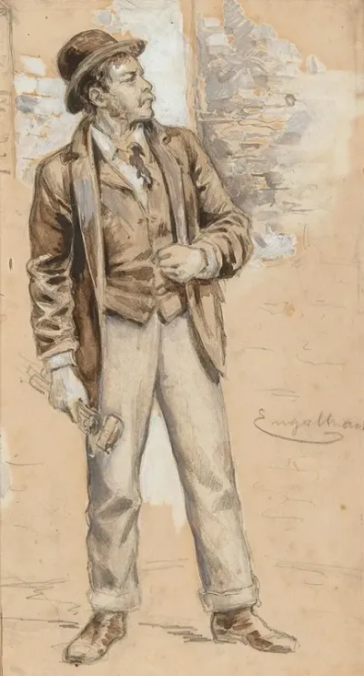 A Man From Erdberg With Hammer And Pincers