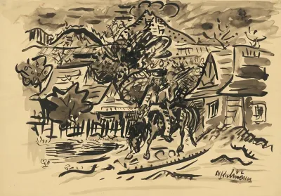 A Man From Orava On A Horse