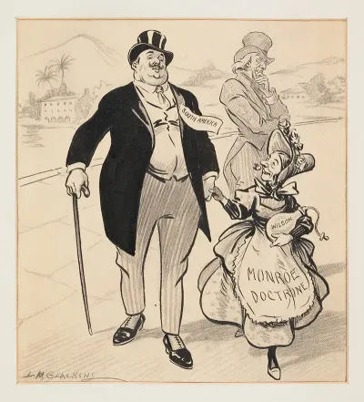 A Man Representing South America Walks With A Small Woman
