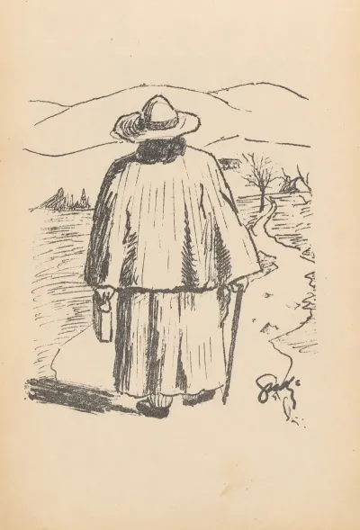 A Man Walking Along The Road