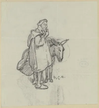 A Man With A Donkey