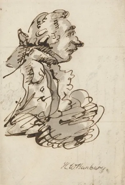 A Man With A Long Nose And Tie Wig