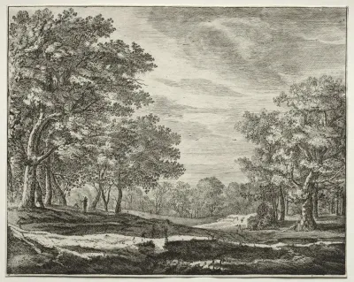 A Man With A Staff In His Hand