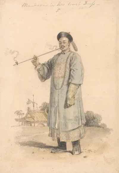 A Mandarin In His Court Dress