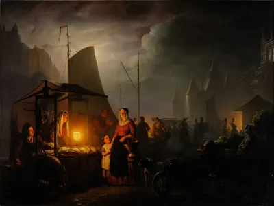 A Market By Candlelight