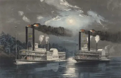 A Midnight Race On The Mississippi