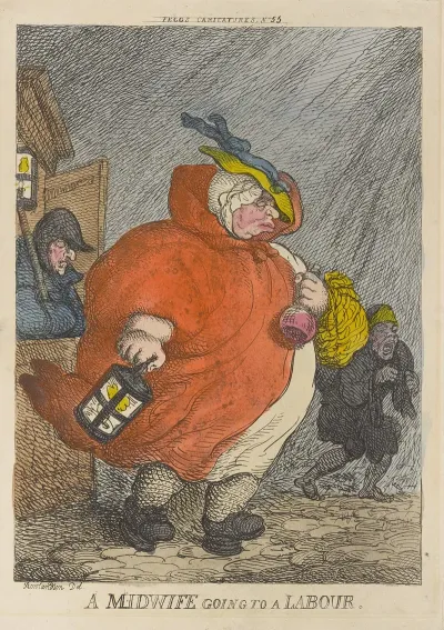 A Midwife Going To A Labour
