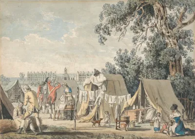 A Military Encampment In Hyde Park
